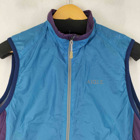エーグル AIGLE フロントロゴ ナイロンベスト メンズ S