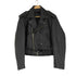 Bs LEATHER cow leather 裏地メッシュ レザーダブルライダースジャケット メンズ JPN:4
