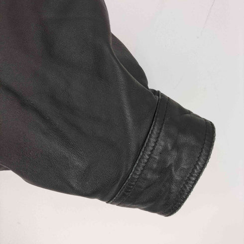 lamb leather 比翼レザーブルゾン メンズ