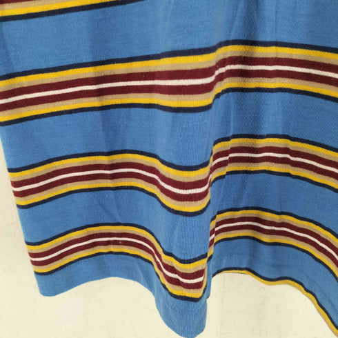ジェーシーペニー JC Penney 70S ヘンリーネック ボーダーTシャツ メンズ import:L