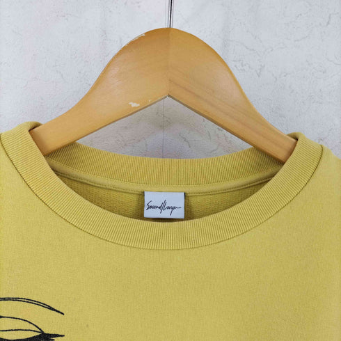セカンドレイヤー second layer 袖ロゴ EYEプリントスウェット メンズ JPN:M