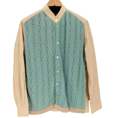 ティーモダンストリートウエア TTT_MSW Knit Cardigan Docking Shirt メンズ L