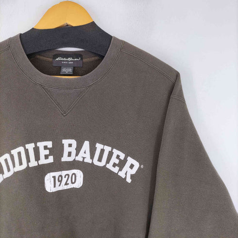 エディーバウアー Eddie Bauer 前V ガゼット リバース スウェット メンズ M