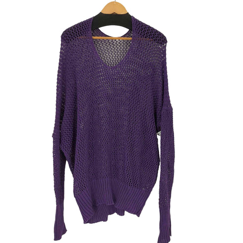 サルバム sulvam MESH ASYMMETRY KNIT メッシュアシンメトリーニット メンズ S