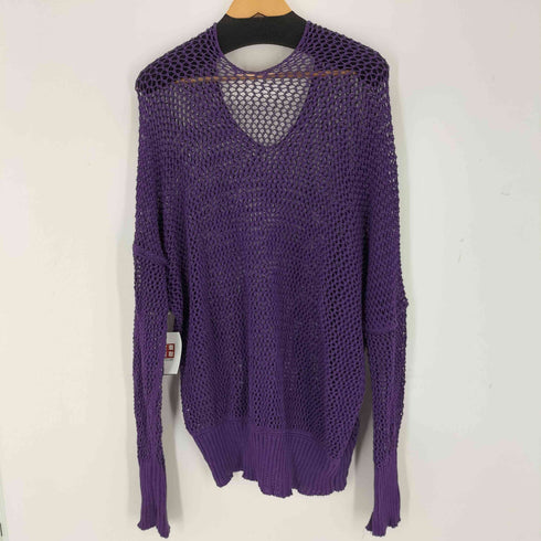 サルバム sulvam MESH ASYMMETRY KNIT メッシュアシンメトリーニット メンズ S