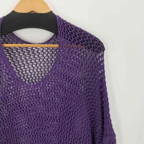 サルバム sulvam MESH ASYMMETRY KNIT メッシュアシンメトリーニット メンズ S