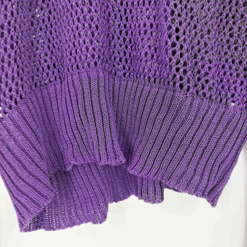 サルバム sulvam MESH ASYMMETRY KNIT メッシュアシンメトリーニット メンズ S