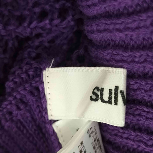 サルバム sulvam MESH ASYMMETRY KNIT メッシュアシンメトリーニット メンズ S