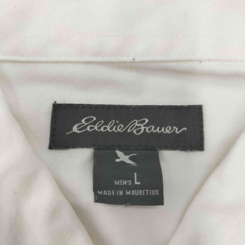 エディーバウアー Eddie Bauer 刺繍ロゴ S/S ボタンダウンシャツ メンズ L