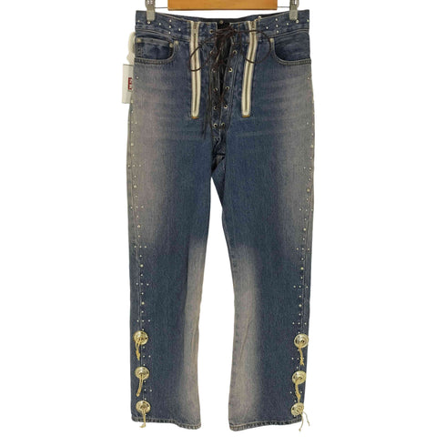 JUN/NAKAYAMA 24AW WESTERN STUDS DENIM PANTS ウェスタン スタッズデニムパンツ メンズ 28