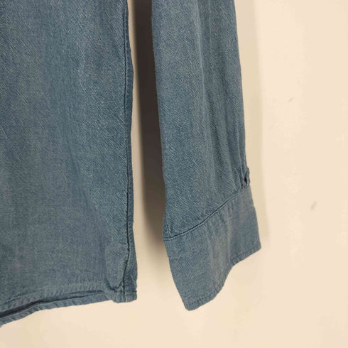 バギー THE BAGGY BUTTON DOWN 丸襟 L/Sシャツ メンズ L