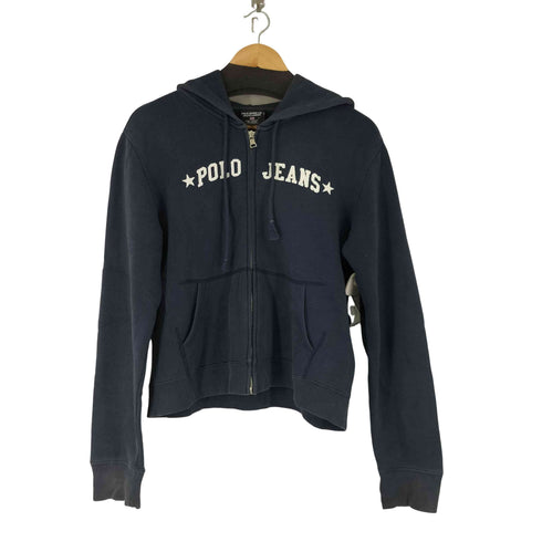 ポロジーンズカンパニーラルフローレン POLO JEANS COMPANY RALPH LAUREN 90S フロントロゴ ジップアップパーカー メンズ JPN:L