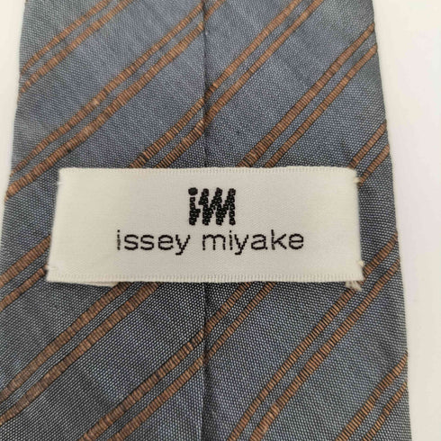 アイムイッセイミヤケ im ISSEY MIYAKE 絹 シルク 100% レジメンタル ストライプ ネクタイ メンズ