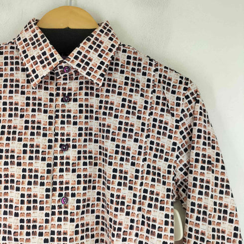 COTON DOUX 総柄 L/S シャツ メンズ US:38