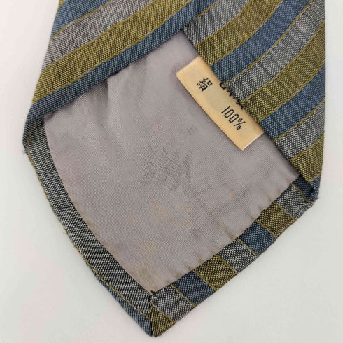 アイムイッセイミヤケ im ISSEY MIYAKE 絹 シルク 100% レジメンタル ストライプ ネクタイ メンズ