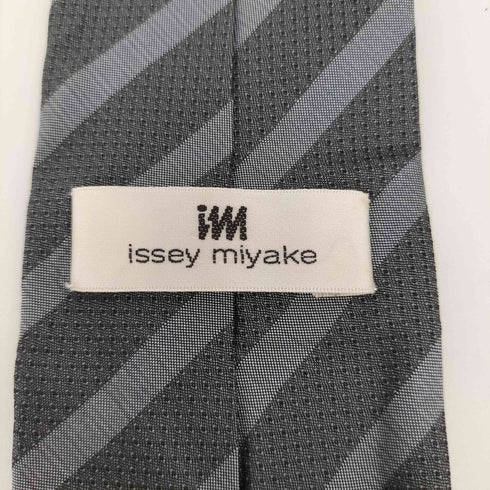 アイムイッセイミヤケ im ISSEY MIYAKE 絹 シルク 100% レジメンタル ストライプ ネクタイ メンズ