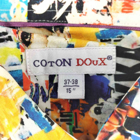 COTON DOUX 総柄 L/S シャツ メンズ 37-38