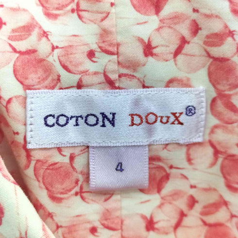 COTON DOUX 総柄 L/S シャツ レディース JPN:4
