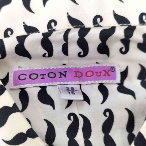 COTON DOUX 総柄 L/S シャツ 髭 メンズ US:38