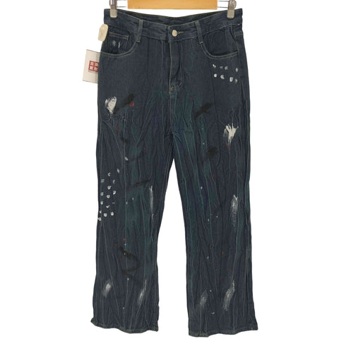 FreeZone ペイントシワ加工 デニムパンツ Y2K メンズ M