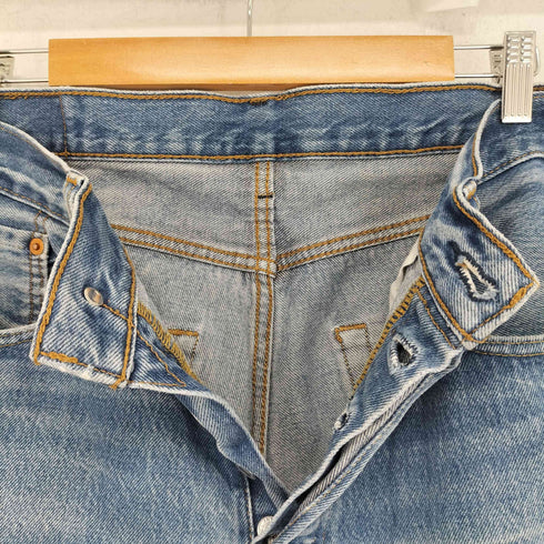 リーバイス Levis 501 ボタンフライ ダメージ ストレート デニムパンツ メンズ US:34-35