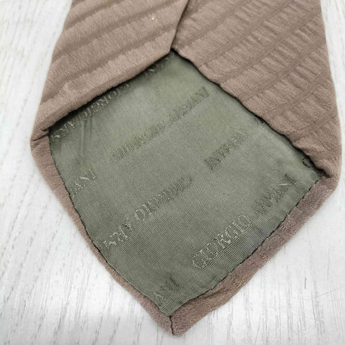 ジョルジオアルマーニ Giorgio Armani ラインデザインシルクネクタイ メンズ