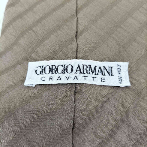 ジョルジオアルマーニ Giorgio Armani ラインデザインシルクネクタイ メンズ