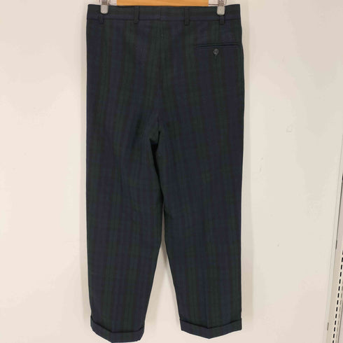 ST.MICHAEL Mark&Spencer ブラックウォッチ ツータック スラックス メンズ FR:40-44