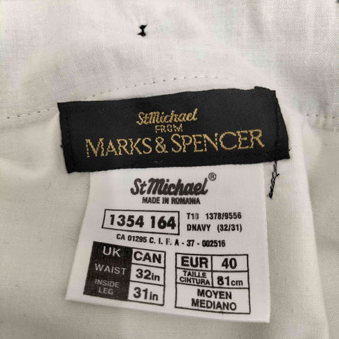 ST.MICHAEL Mark&Spencer ブラックウォッチ ツータック スラックス メンズ FR:40-44