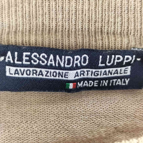 ALESSANDRO LUPPI イタリア製 クルーネックニット メンズ