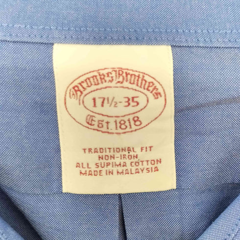 ブルックスブラザーズ BROOKS BROTHERS L/S レギュラーカラーシャツ メンズ 17 1/2