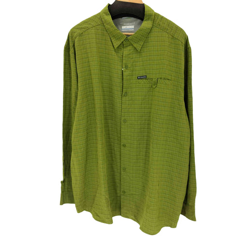 コロンビア Columbia OMNI-SHADE チェック アウトドアシャツ BIG SIZE メンズ JPN:XXL