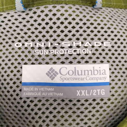 コロンビア Columbia OMNI-SHADE チェック アウトドアシャツ BIG SIZE メンズ JPN:XXL