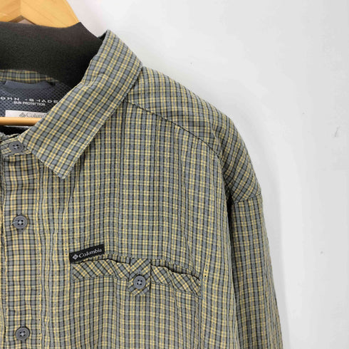 コロンビア Columbia OMNI-SHADE L/Sチェックシャツ BIG SIZE メンズ JPN:XXL