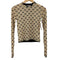 ムルーア MURUA 25aw フロッキーモノグラムシアートップス レディース FREE