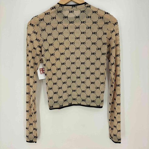 ムルーア MURUA 25aw フロッキーモノグラムシアートップス レディース FREE