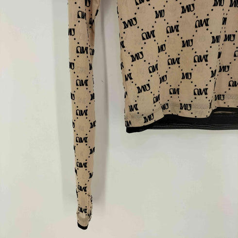 ムルーア MURUA 25aw フロッキーモノグラムシアートップス レディース FREE