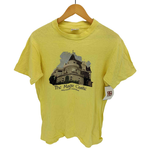 80S USA製 HANESボディ プリント クルーネック S/S Tシャツ メンズ import:M