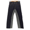 コジマジーンズ 児島 KOJIMA GENES MONKEY COMBO PANTS モンキーコンボ ストライプ 切替 デニム レディース 32