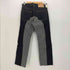 コジマジーンズ 児島 KOJIMA GENES MONKEY COMBO PANTS モンキーコンボ ストライプ 切替 デニム レディース 32