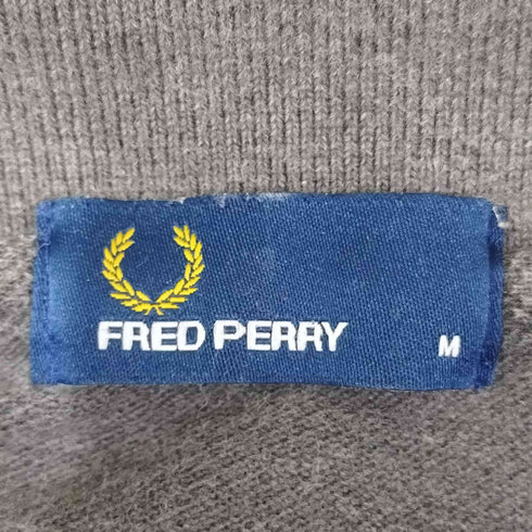 フレッドペリー FRED PERRY ロゴ刺繍 リブストライプ 鹿の子 ポロシャツ メンズ import:M