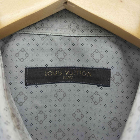 ルイヴィトン LOUIS VUITTON 総柄 ドット レギュラーカラー ドレスシャツ メンズ import:S