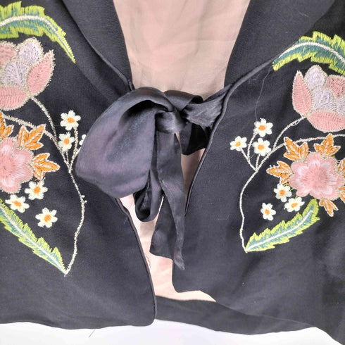 ザラ ZARA trf collection 花柄刺繍 ガウンジャケット レディース import:XL