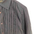 ディーゼル DIESEL ROYAL ROCK フリンジ加工 ストライプデザイン レギュラーカラーシャツ Y2K メンズ import:M