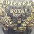 ディーゼル DIESEL ROYAL ROCK フリンジ加工 ストライプデザイン レギュラーカラーシャツ Y2K メンズ import:M