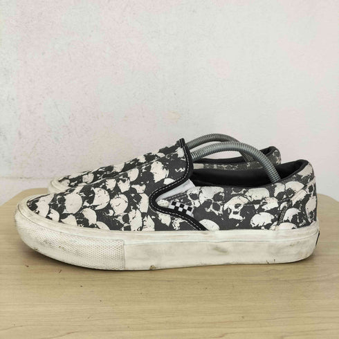 バンズ VANS SKATE SLIP-ON SKULL PILE メンズ 27.5