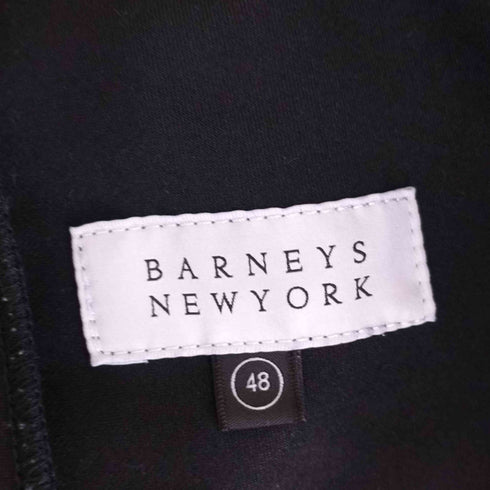 バーニーズニューヨーク BARNEYS NEWYORK ポリエステルスエード素材テーラードジャケット メンズ 48/48