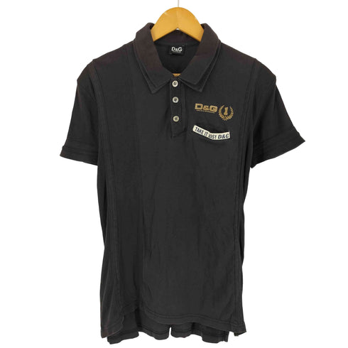ドルチェアンドガッバーナ DOLCE&GABBANA プリントデザインS/S ポロシャツ Y2K メンズ import:L
