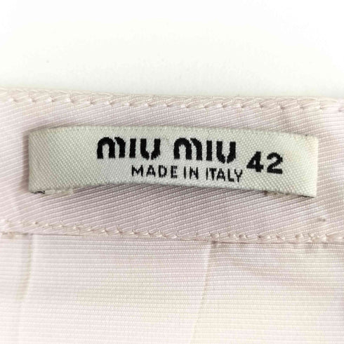ミュウミュウ miu miu イタリア製 コットンツイル チノ ミニスカート Y2K レディース 40