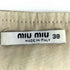 ミュウミュウ miu miu イタリア製 プリーツ フレア ミニスカート Y2K レディース 42